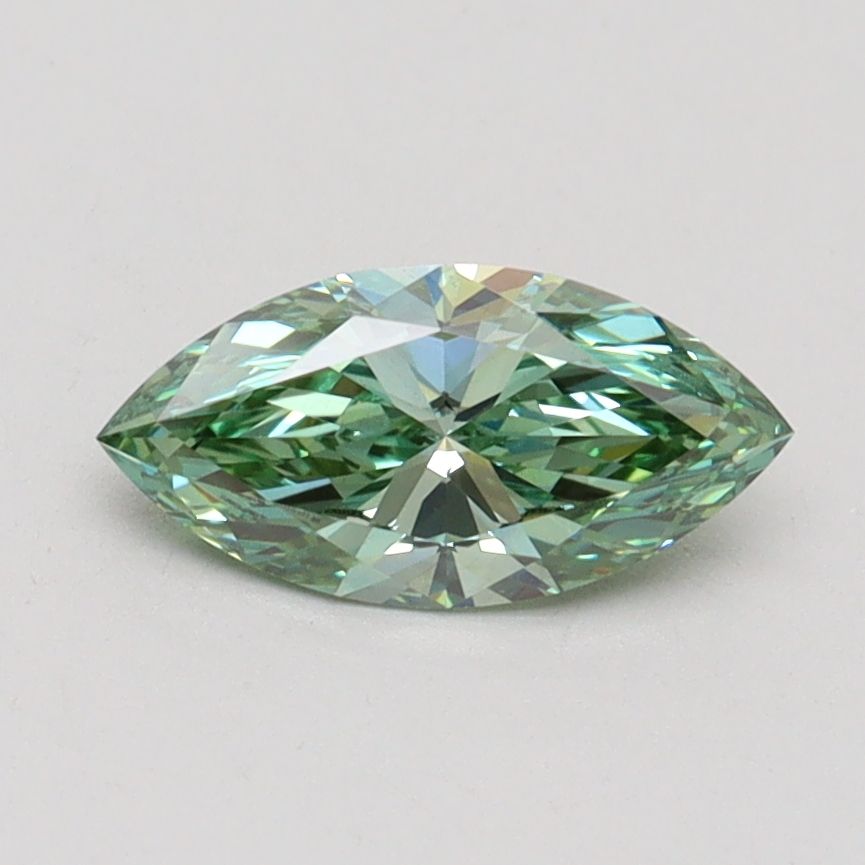 0.72 ct. Fancy Vivid Green/VS1 Marquise Lab Grown Diamond prod_e71678eb2d2544afb4e6c669314fdc2f