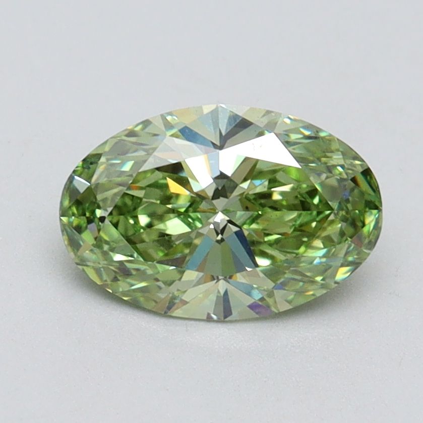 1.12 ct. Fancy Vivid Green/VS2 Oval Lab Grown Diamond prod_f31378761ef4448d8141ce23227cbe79