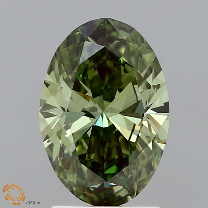 2.00 ct. Fancy Vivid Green/VS1 Oval Lab Grown Diamond prod_74d29ae44d9046f29467cf419b26c867