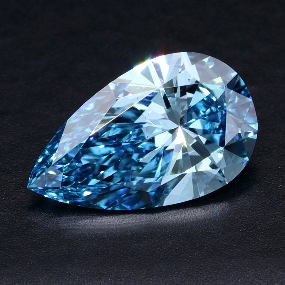 0.74 ct. Fancy Vivid Blue/VS2 Pear Lab Grown Diamond prod_fe21f8dc7d6e45bcb37940f1b9725e90