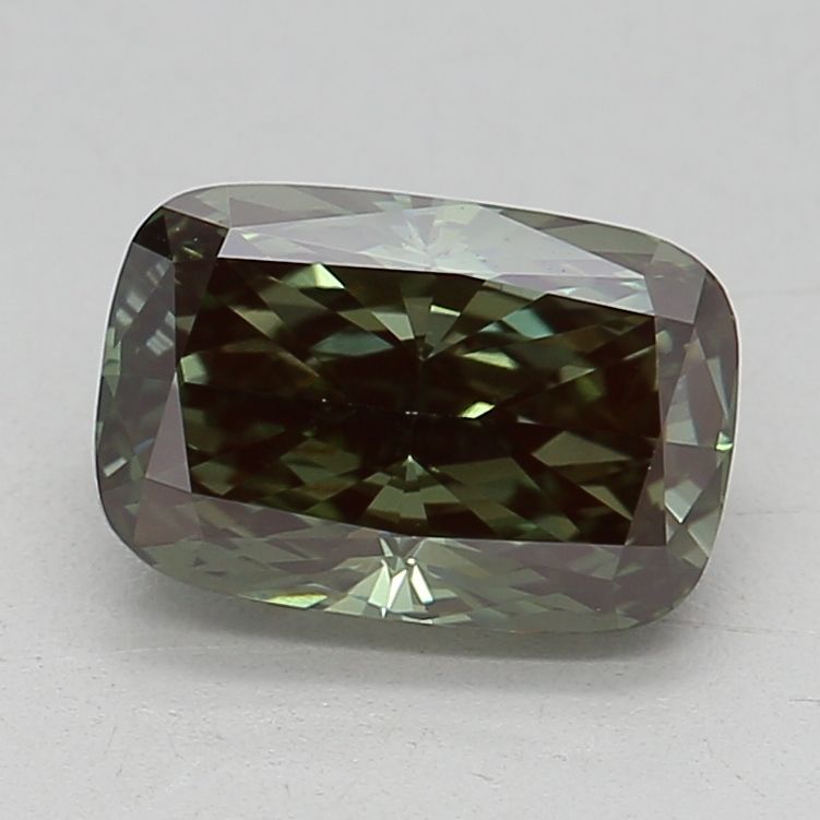 1.01 ct. Fancy Deep Green/VVS2 Cushion Lab Grown Diamond prod_f1bc789233a249159c0d20fc3ffdb802