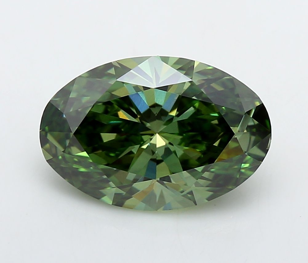 2.62 ct. Fancy Vivid Green/VS1 Oval Lab Grown Diamond prod_d3ee7b8b47a3488098fa81e08b4473eb