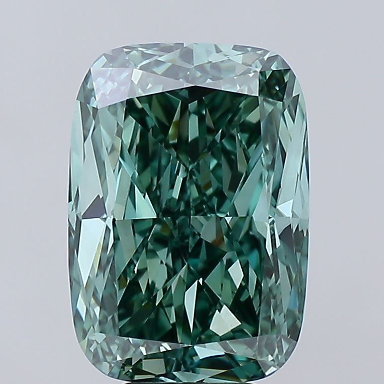 7.02 ct. Fancy Vivid Green/VVS2 Cushion Lab Grown Diamond prod_8daa2e441138461796de06a4dbe7795c