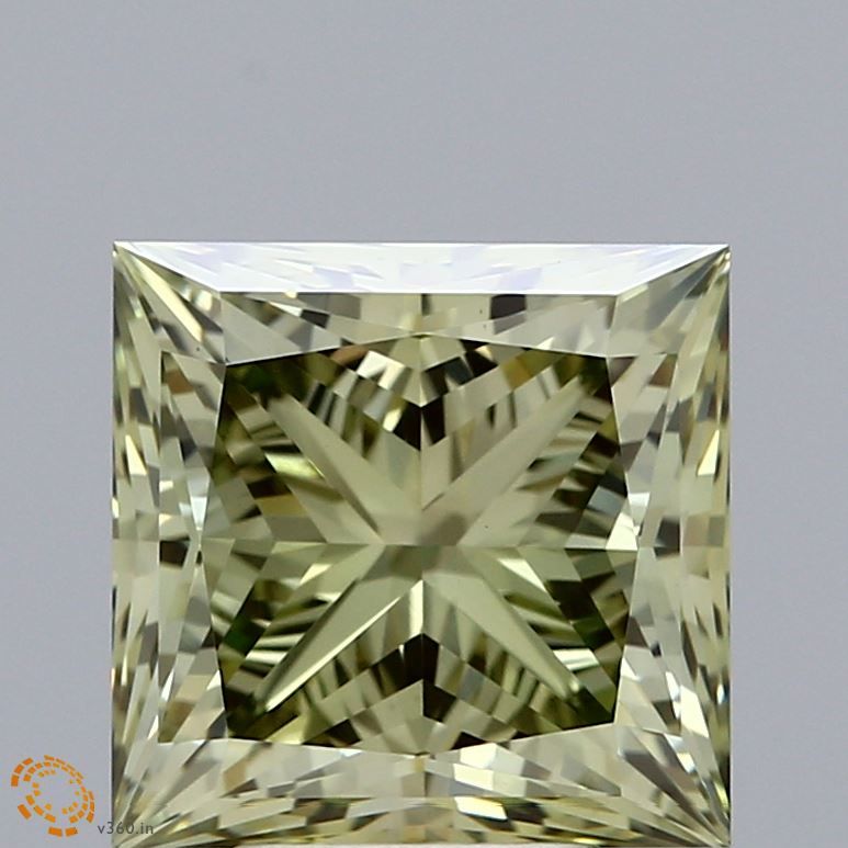 4.58 ct. Fancy Intense Green/VS1 Princess Lab Grown Diamond prod_e9e5f9207d984330bbee4c36717b316d