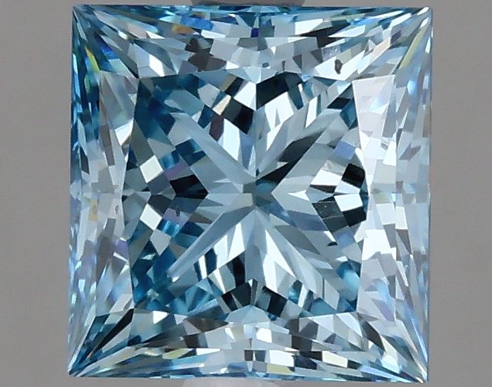 2.02 ct. Fancy Vivid Blue/VS2 Princess Lab Grown Diamond prod_fb7edeae0ebb45448989f72fb53bf39a