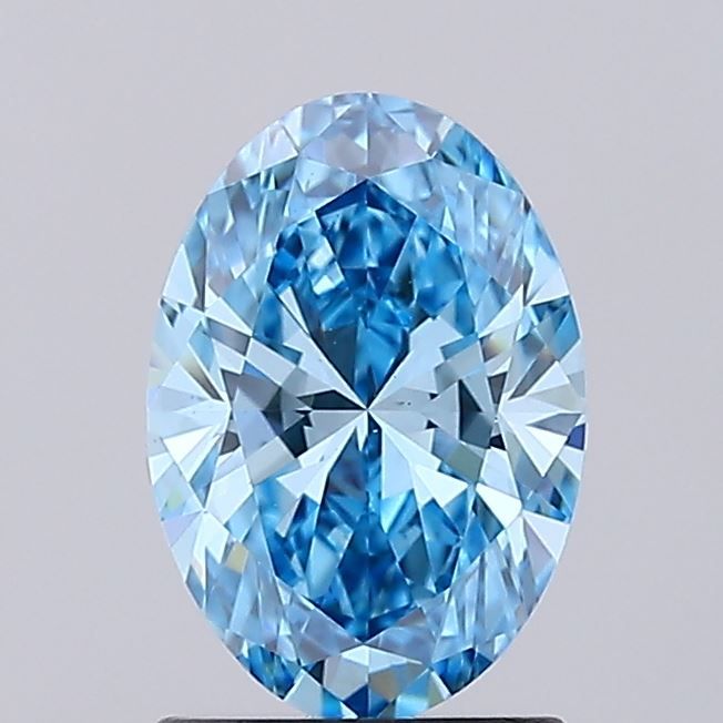 1.52 ct. Fancy Vivid Blue/VS1 Oval Lab Grown Diamond prod_99f80998bb4f47a7ac749520776db049