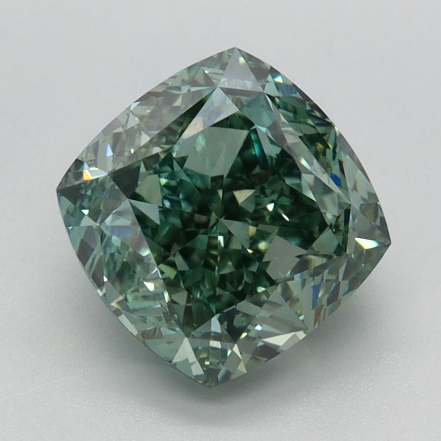 2.67 ct. Fancy Vivid Green/VS1 Cushion Lab Grown Diamond prod_ebe85f1410d7473f93bf757a91a84de2