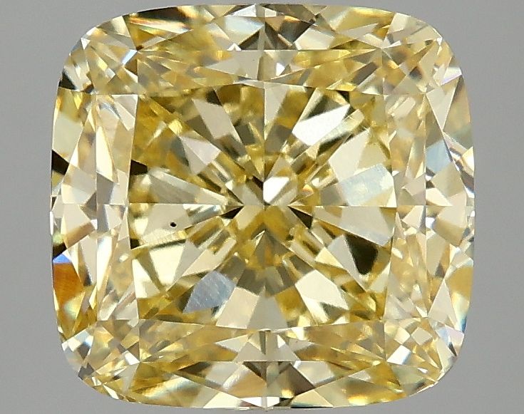 4.07 ct. Fancy Vivid Yellow/VS1 Cushion Lab Grown Diamond prod_b56836a162b1443c910ba99ea15310e4