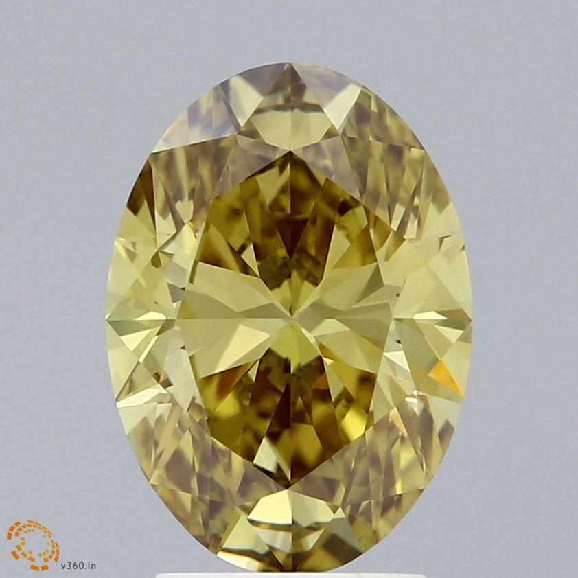 3.02 ct. Fancy Vivid Yellow/VS1 Oval Lab Grown Diamond prod_7d98d6f359dd4482ad892e5105420023