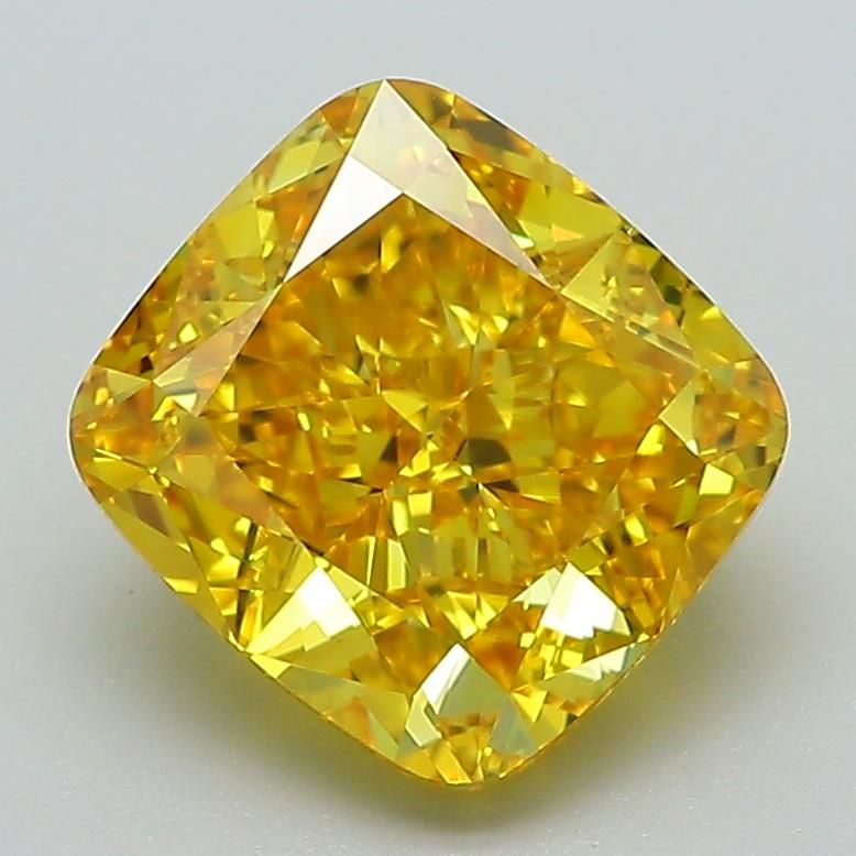 2.71 ct. Fancy Vivid Yellow/VVS2 Cushion Lab Grown Diamond prod_4734661350de42ff9129c63a6134decf