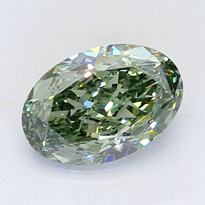 4.10 ct. Fancy Vivid Green/VVS2 Oval Lab Grown Diamond prod_a151a9e2864842769eb6d18ba6c2bf64