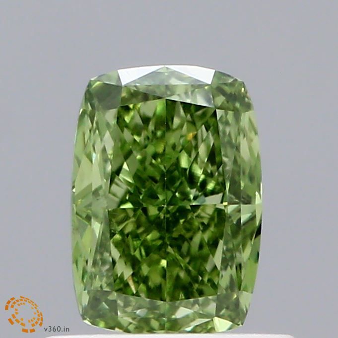 0.76 ct. Fancy Vivid Green/VS2 Cushion Lab Grown Diamond prod_8c4f76db312b4965a394f1c2aad1f38b