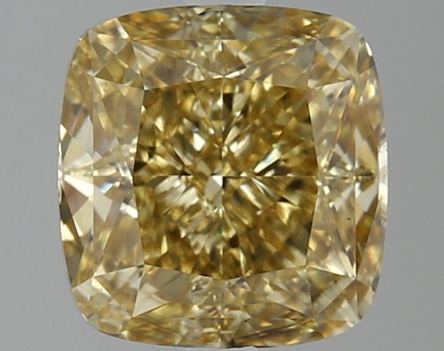 3.08 ct. Fancy Vivid Yellow/VS1 Cushion Lab Grown Diamond prod_7b06f3becb9a4216bd938531a0de5c92