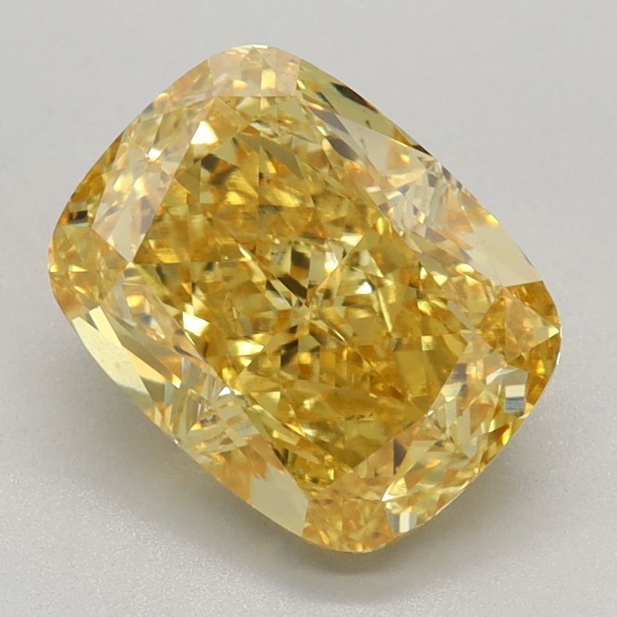 2.33 ct. Fancy Vivid Yellow/VS1 Cushion Lab Grown Diamond prod_ff30bc52977542a4943c4cd8a796a056