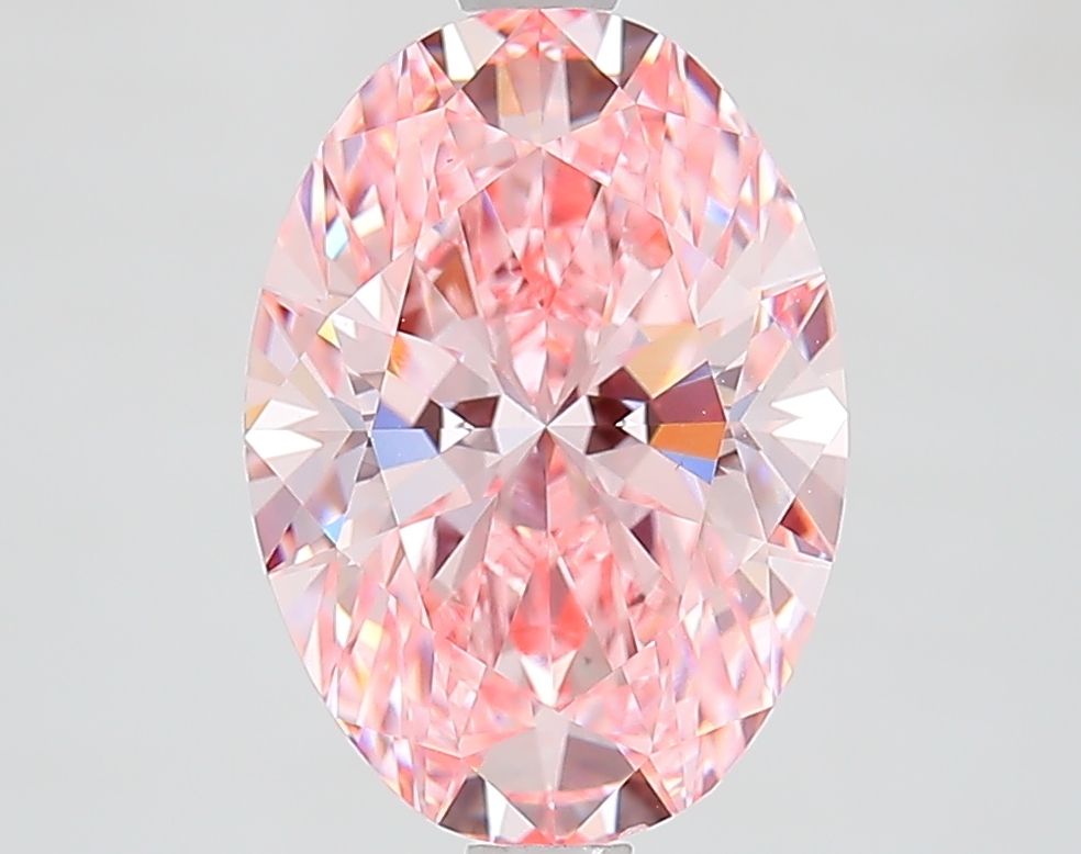 3.02 ct. Fancy Vivid Pink/VS1 Oval Lab Grown Diamond prod_e62972b909c943a48376b6bb4c17f007