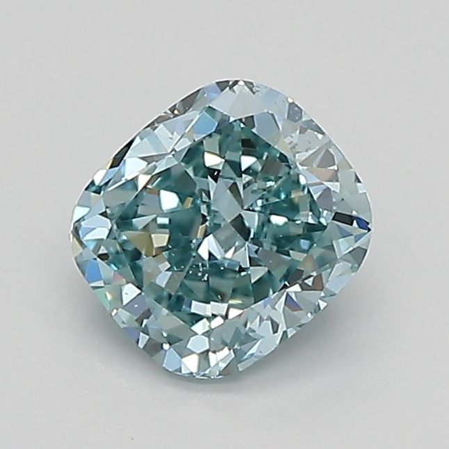 0.88 ct. Fancy Vivid Green/VS2 Cushion Lab Grown Diamond prod_8592b075b59f40f9bb2acc8af2c3fcb2