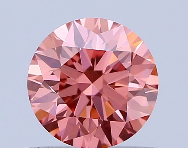 0.69 ct. Fancy Vivid Brownish Pink/VVS2 Round Lab Grown Diamond prod_e3b6207e2a7e4d46b8adb81b45ce175e