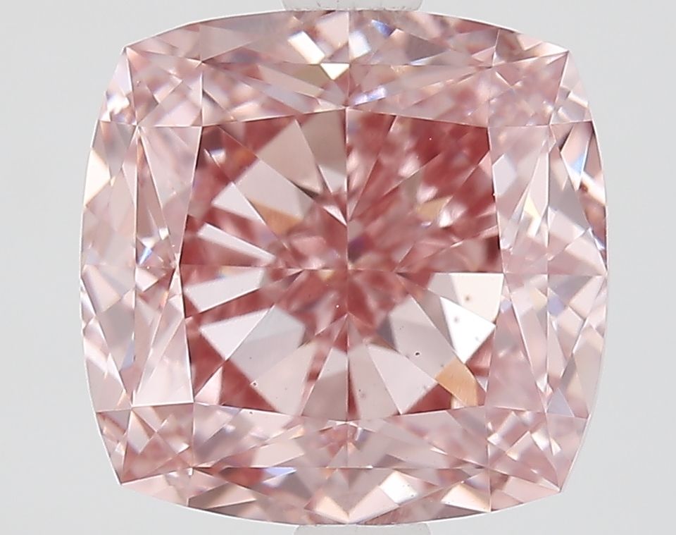 3.48 ct. Fancy Vivid Pink/VS1 Cushion Lab Grown Diamond prod_f18f2a615fcc402ebcc1ce22a938728c