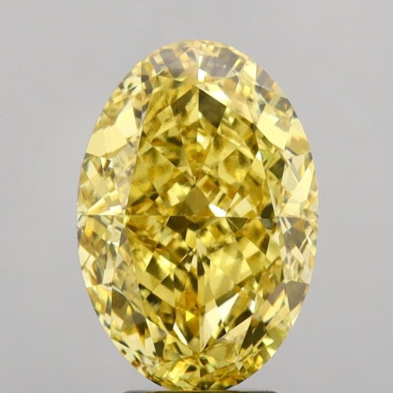 7.21 ct. Fancy Vivid Yellow/VS1 Oval Lab Grown Diamond prod_fe8c069ac92443ebb25b829e91929b04