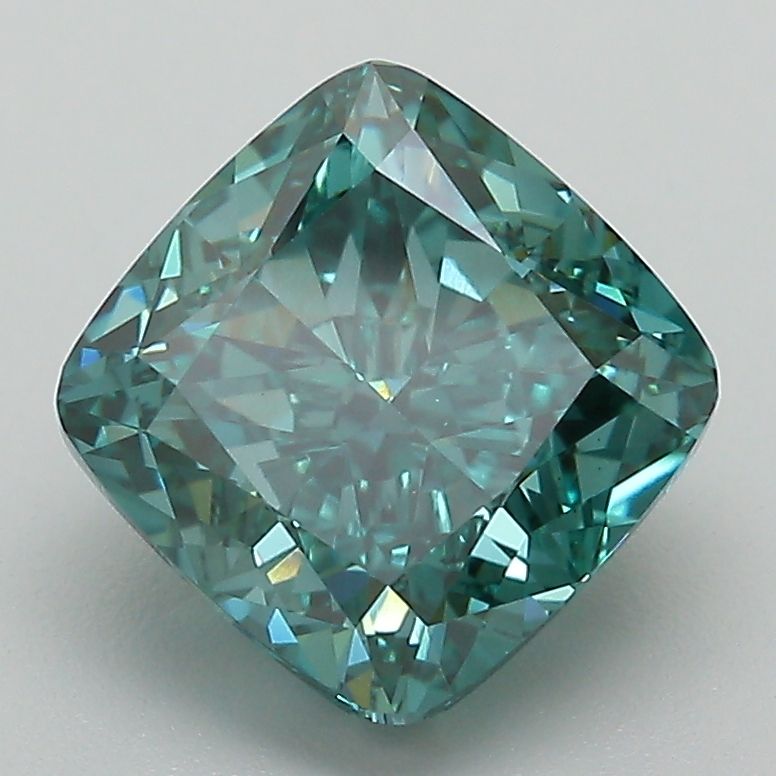 3.06 ct. Fancy Vivid Green/VS1 Cushion Lab Grown Diamond prod_f19e4ddc5f49421ca84d35a2e6cc664f