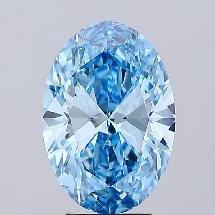 4.18 ct. Fancy Vivid Blue/VS1 Oval Lab Grown Diamond prod_f3ffdf4579d64c18970733e72fd3f2c3