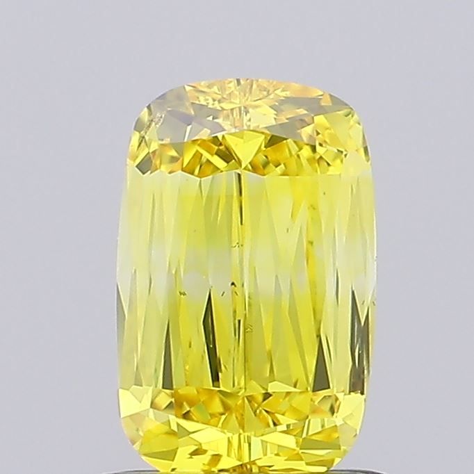 1.01 ct. Fancy Vivid Yellow/VS2 Cushion Lab Grown Diamond prod_f24e7aeb0c8842b1b93fa28637b79f9e