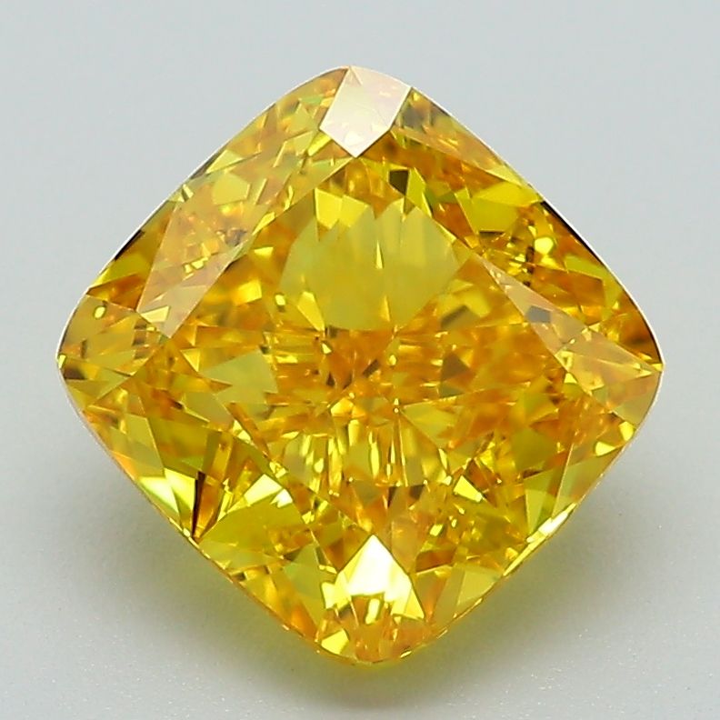 3.05 ct. Fancy Vivid Yellow/VVS2 Cushion Lab Grown Diamond prod_f5cc97de5adc48639d7674d15efc7e73