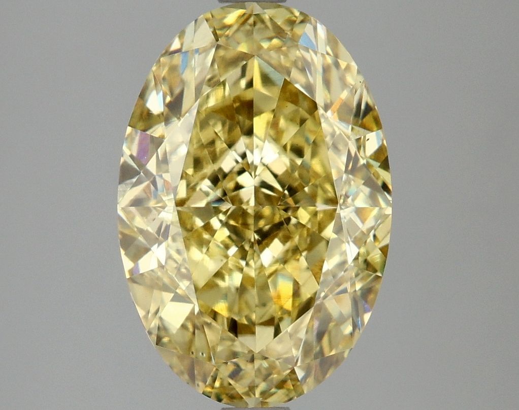 4.10 ct. Fancy Vivid Yellow/VS2 Oval Lab Grown Diamond prod_b70482360af44b98abaf70c113ee1aa6