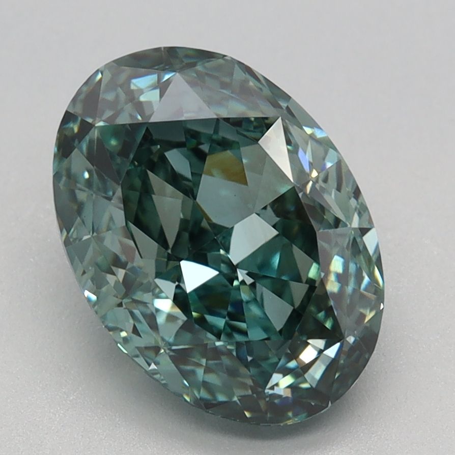 2.38 ct. Fancy Vivid Green/VS2 Oval Lab Grown Diamond prod_f413993af83f4db9b11d0d3647b5b9c1