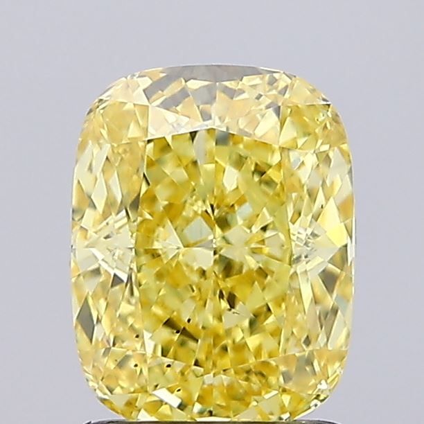 1.51 ct. Fancy Vivid Yellow/SI1 Cushion Lab Grown Diamond prod_6f4a17c776974c16bf64029701de91e0