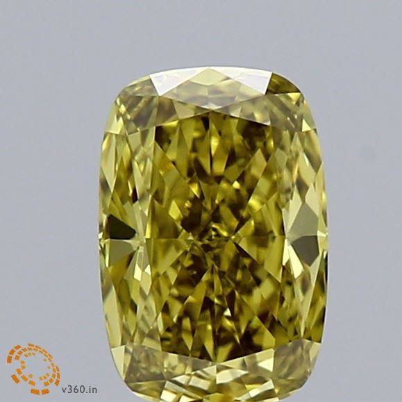 1.01 ct. Fancy Intense Green Yellow/VS1 Cushion Lab Grown Diamond prod_ef522452c57c4d4ebbeeb2a48ea99705