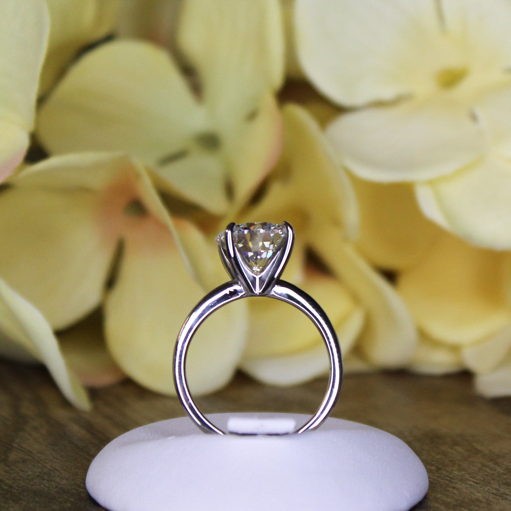 3.50 ct. Round Solitaire Lab Diamond Engagement Ring