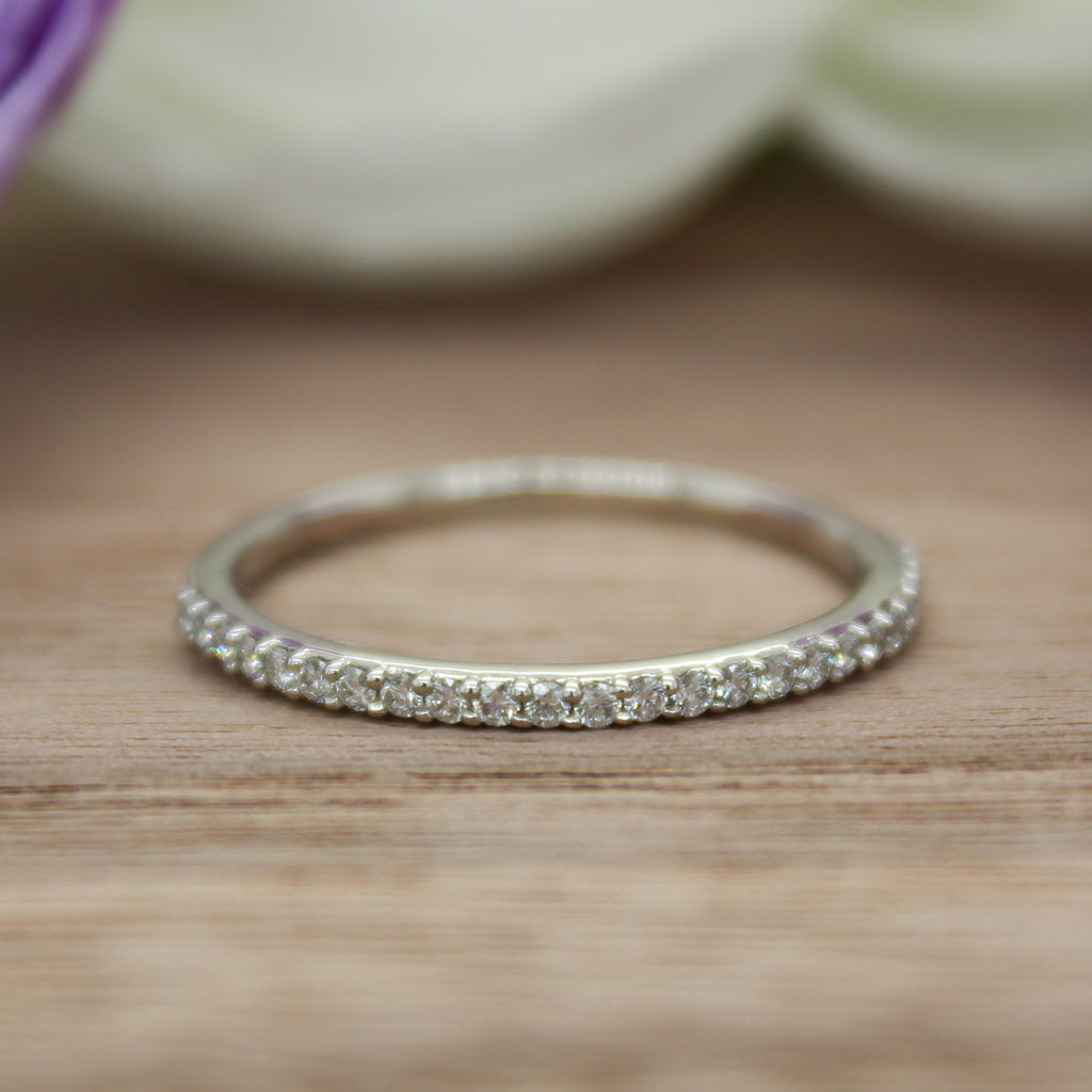 Emberly Diamond Wedding Band - Platinum