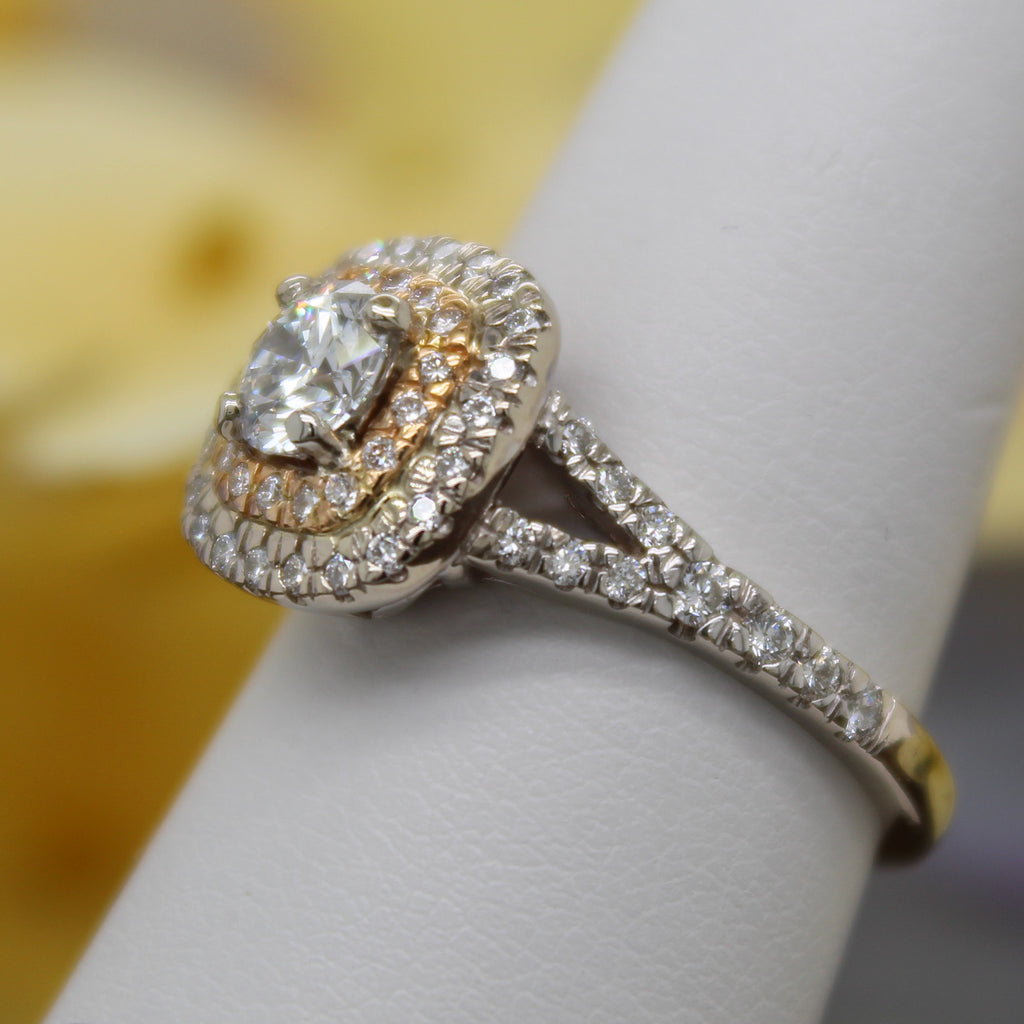1.03 ct. E/VVS2 Lab Diamond Engagement Ring