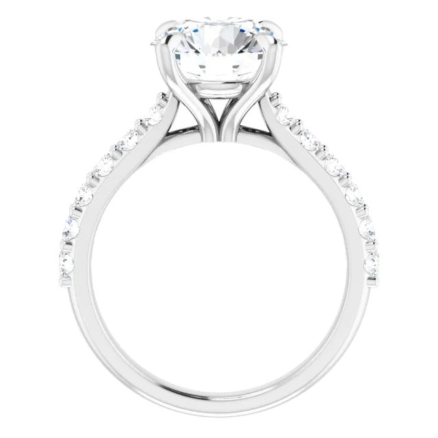 4.53 ct. E/VVS2 Lab-Grown Diamond Platinum Engagement Ring