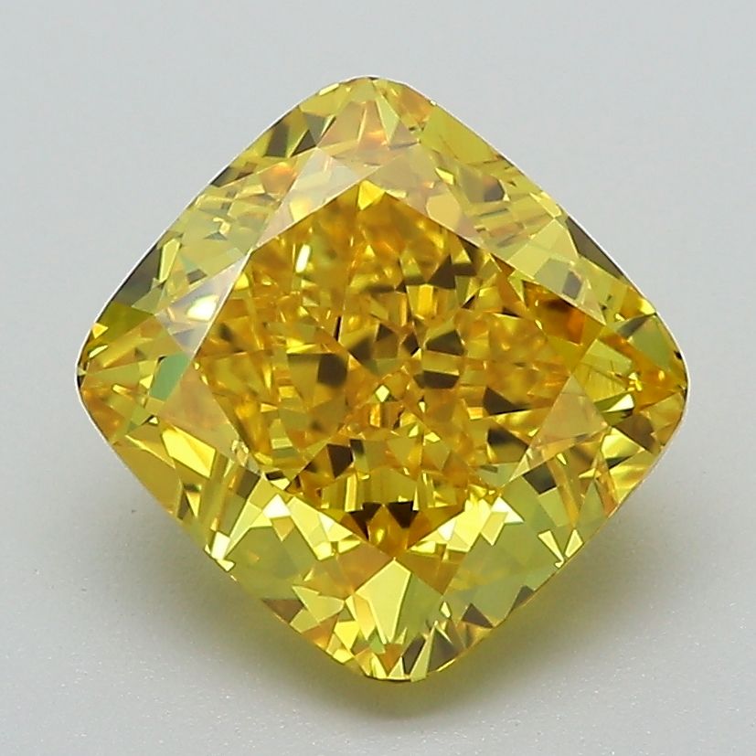 2.82 ct. Fancy Vivid Yellow/VVS2 Cushion Lab Grown Diamond prod_e78dd50be87446e7a6910ce1a94ba30c