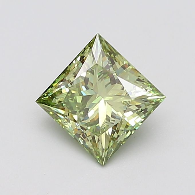 2.04 ct. Fancy Vivid Green/VS1 Princess Lab Grown Diamond prod_e16842a74aba4efd97135d731e157f40