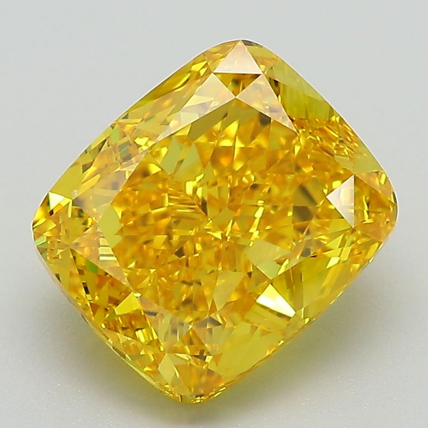 4.01 ct. Fancy Vivid Yellow/VS1 Cushion Lab Grown Diamond prod_f6a6d2ceac1d487387c13c30c33686f8