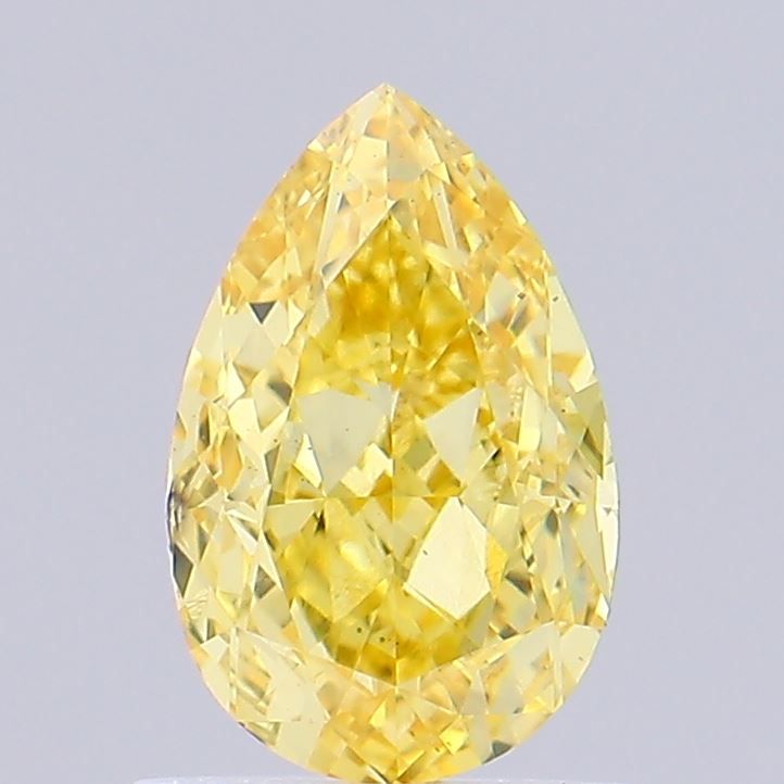 0.90 ct. Fancy Vivid Yellow/VS2 Pear Lab Grown Diamond prod_cc523c94dd62484d84640e8ec54e6669