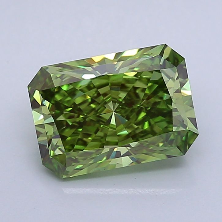 2.01 ct. Fancy Vivid Green/VS1 Radiant Lab Grown Diamond prod_f53d879ecf8e469ca3ca48ed5efe4a32