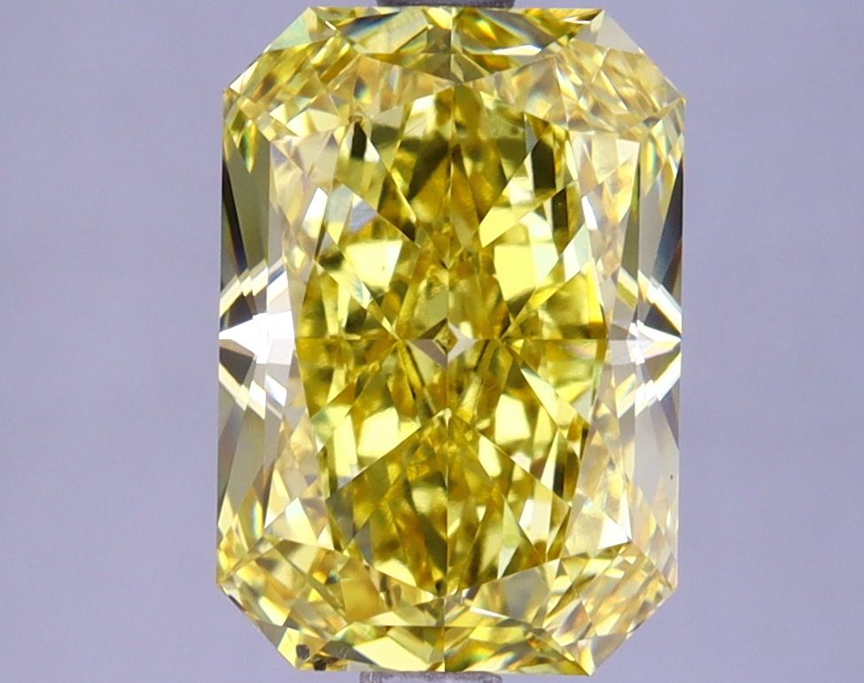 3.19 ct. Fancy Vivid Yellow/VS2 Radiant Lab Grown Diamond prod_f2faca52f0ba4af4bbfaadf0281210c2