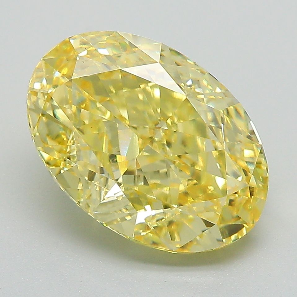 4.34 ct. Fancy Vivid Yellow/VS1 Oval Lab Grown Diamond prod_ee4d66adaebd4556a82fd7f553549a71