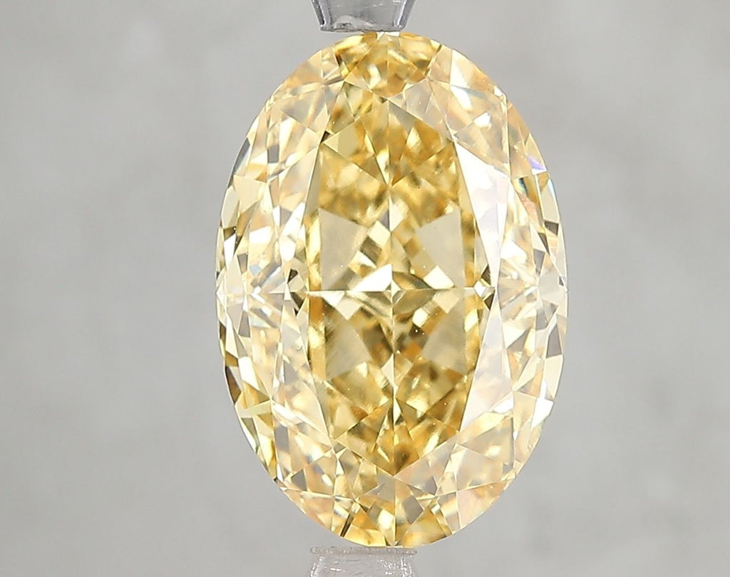 4.68 ct. Fancy Vivid Yellow/VVS2 Oval Lab Grown Diamond prod_edb9c94d7ad2401b818696c0d5e2e075