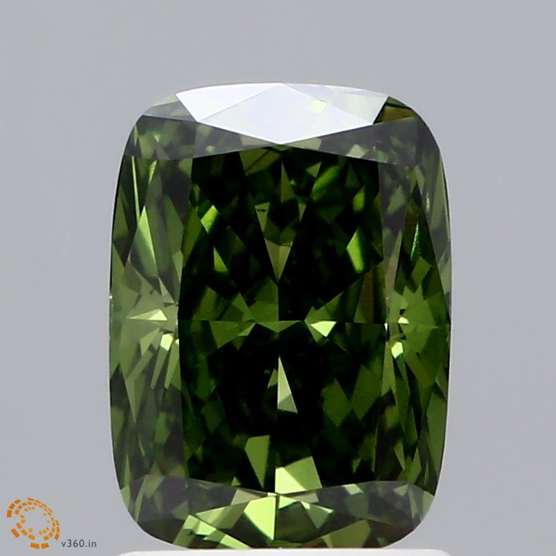 1.52 ct. Fancy Vivid Green/VS1 Cushion Lab Grown Diamond prod_e899bf9663d54f62b36c025a8d0d032f