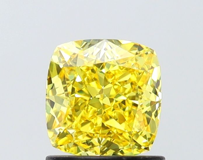 1.21 ct. Fancy Vivid Yellow/VVS1 Cushion Lab Grown Diamond prod_fa8c839943b14de9b846066e6574d27b