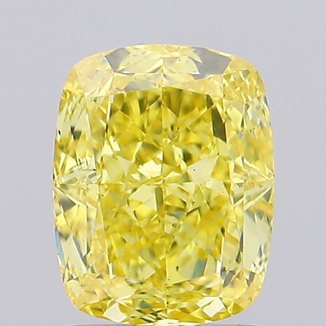 2.01 ct. Fancy Vivid Yellow/VS2 Cushion Lab Grown Diamond prod_f44f6fcc43074d5582c46b4bc4b3173d