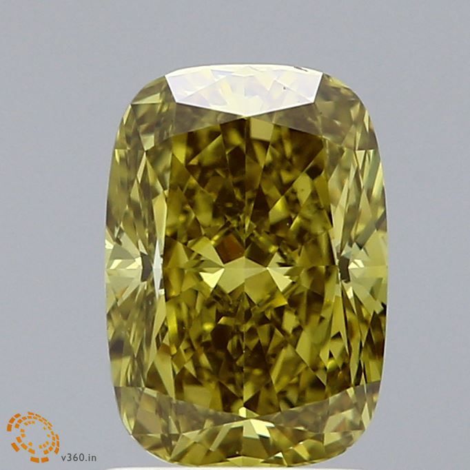 2.06 ct. Fancy Intense Green Yellow/VS1 Cushion Lab Grown Diamond prod_ff03c191d2b442ee89ff998b581836ae