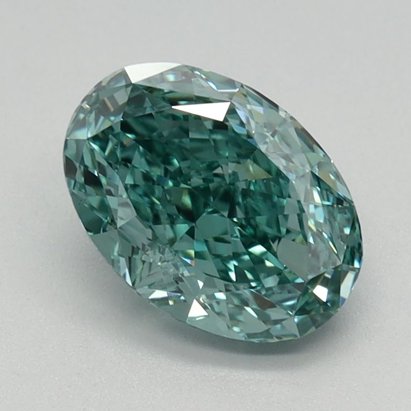 1.27 ct. Fancy Vivid Green Blue/VS1 Oval Lab Grown Diamond prod_7b012a76d2aa4ded94b1e570942057b5