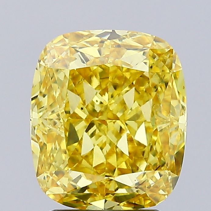 3.71 ct. Fancy Vivid Yellow/SI1 Cushion Lab Grown Diamond prod_efd4813dbdca4ba4b3faa620a8e85862