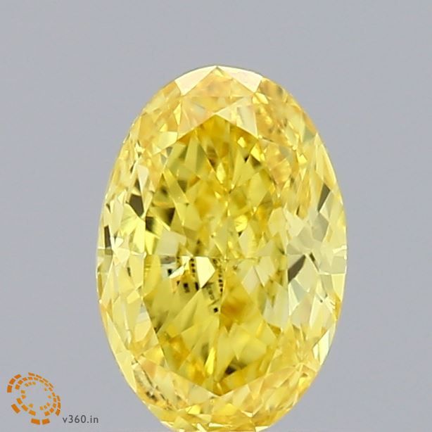 0.50 ct. Fancy Vivid Yellow/VVS2 Oval Lab Grown Diamond prod_b1ffafa26d83437d9f66a9c74312acb1